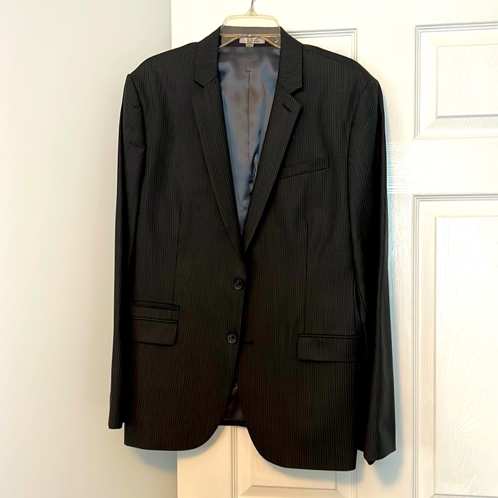 Gray stripe 2 piece suit